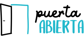 Puerta Abierta - Logo horizontal negro